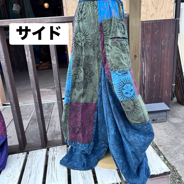 パッチワーク変形スカート