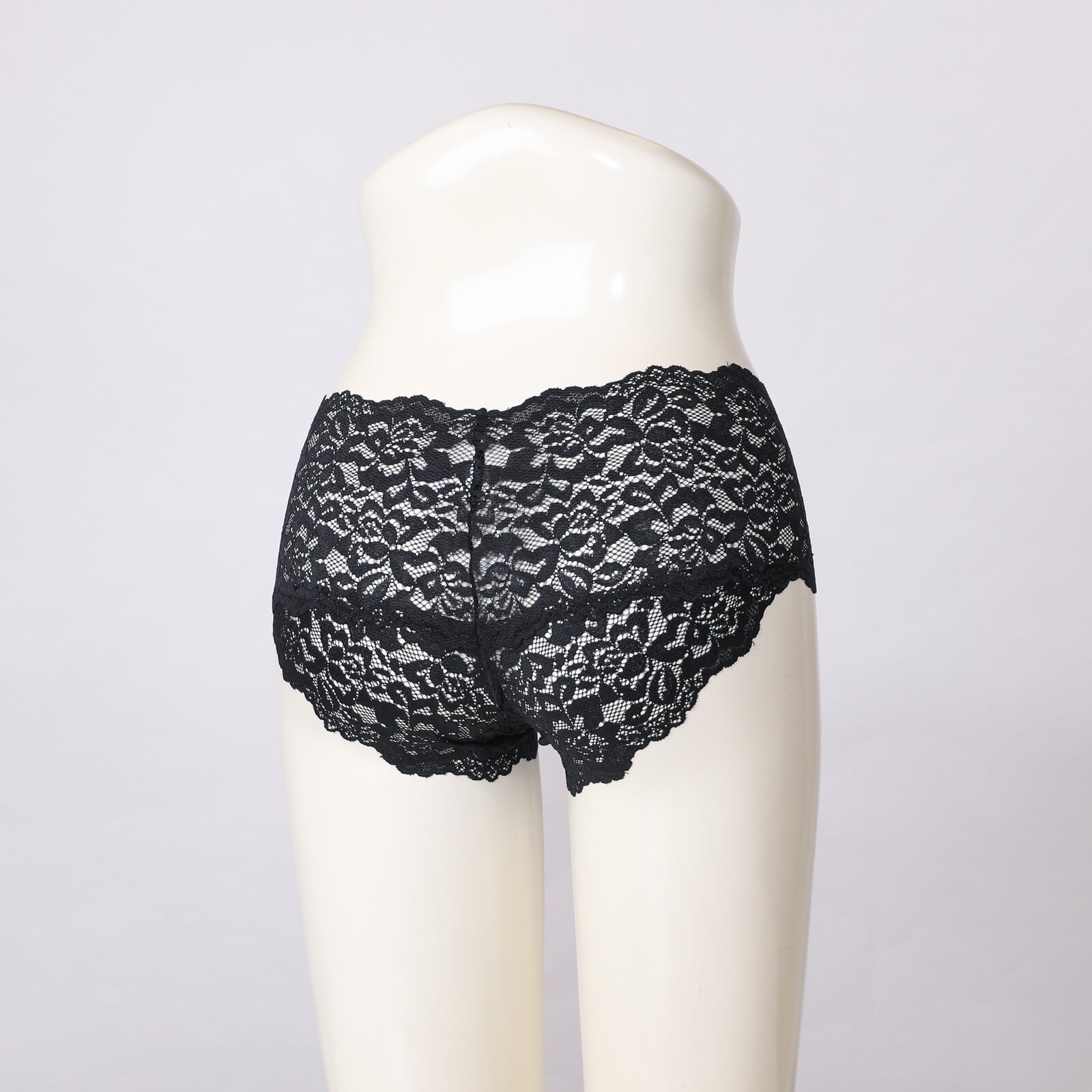 総レースヒップハンガーショーツ2枚セットM,L,LL