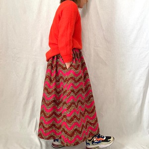 アフリカン布 ギャザースカート