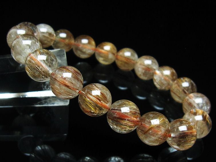 キャッツアイ ルチルクォーツ ブレスレット 11mm 一点物 おまかせ便