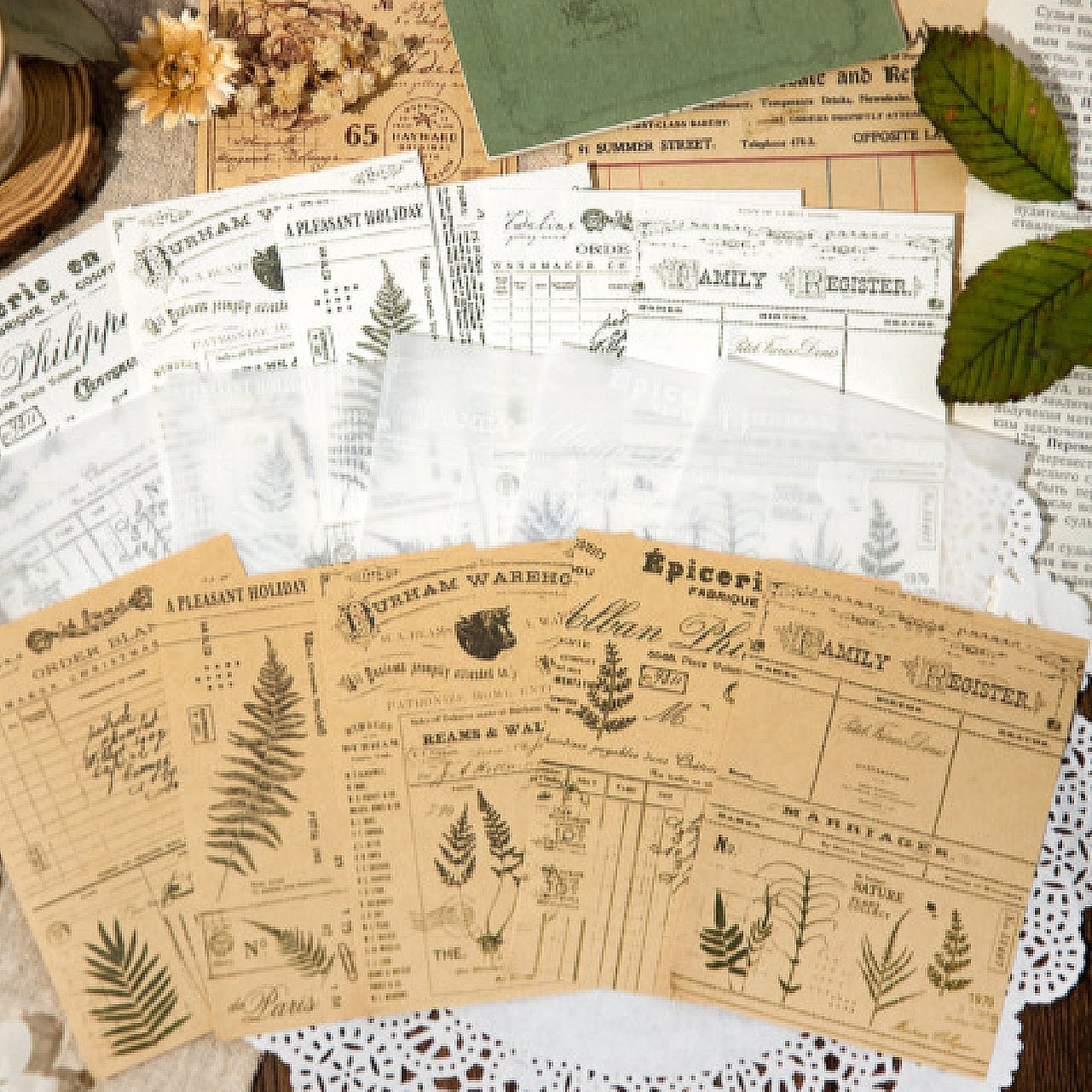 コラージュ素材　紙もの　素材紙　【2421】 コラージュ素材 紙もの 素材紙