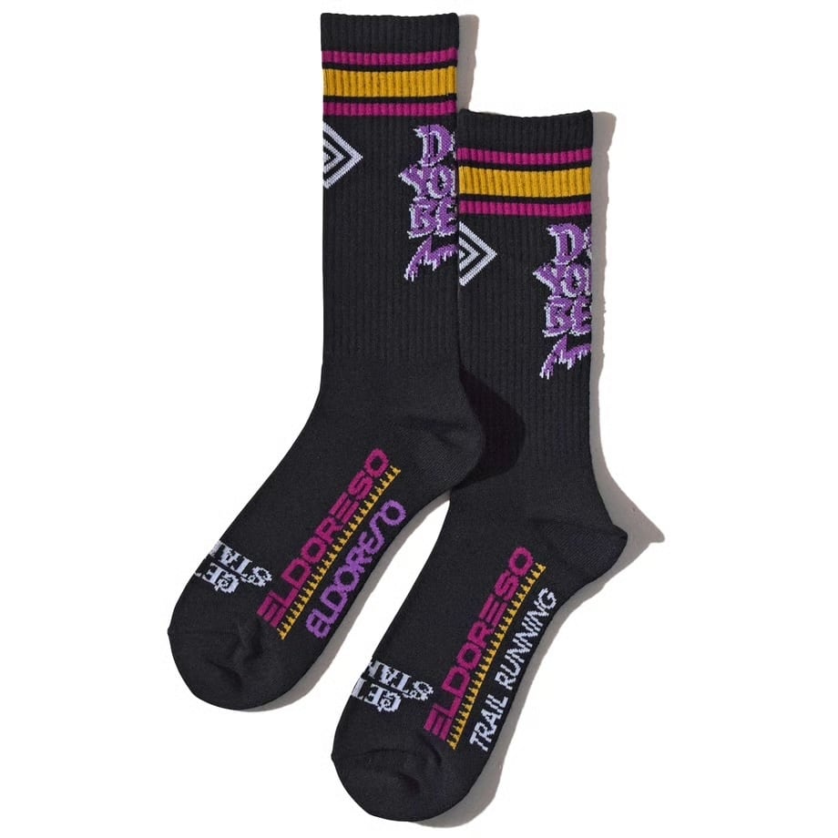 Ladies(23-24.5cm) ELDORESO（エルドレッソ）DYB Middle Socks (Black