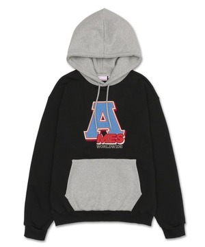 [AMES-WORLDWIDE] A BOUCLE HOODIE BLACK