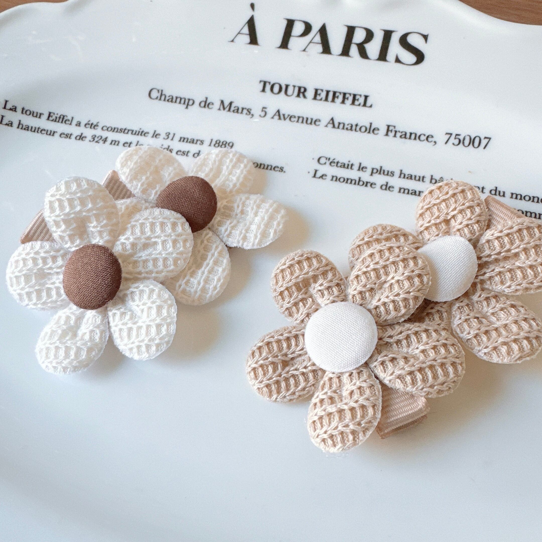 淡色お花のパッチン