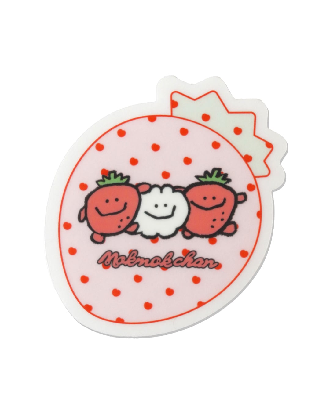 ★なでウサいちごステッカー(MK-639)