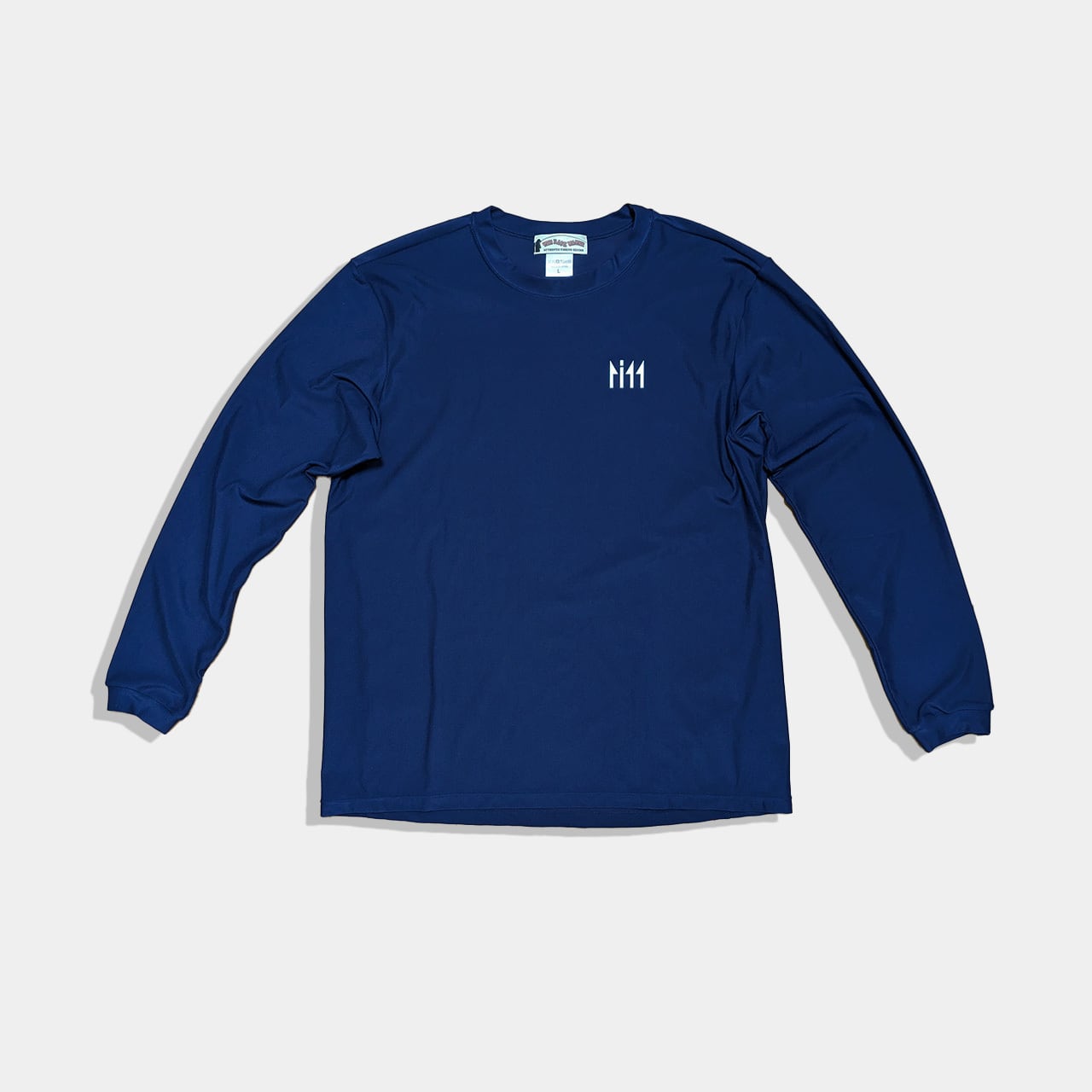 ロゴ刺繍冷感ロングTシャツ ネイビーブルー | 【公式】THE BACK WATER