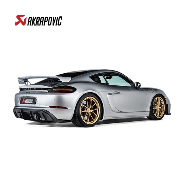 AKRAPOVIC PORSCHE / ポルシェ 718 CAYMAN GT4 / SPYDER Slip-On Race Line (Titanium)
