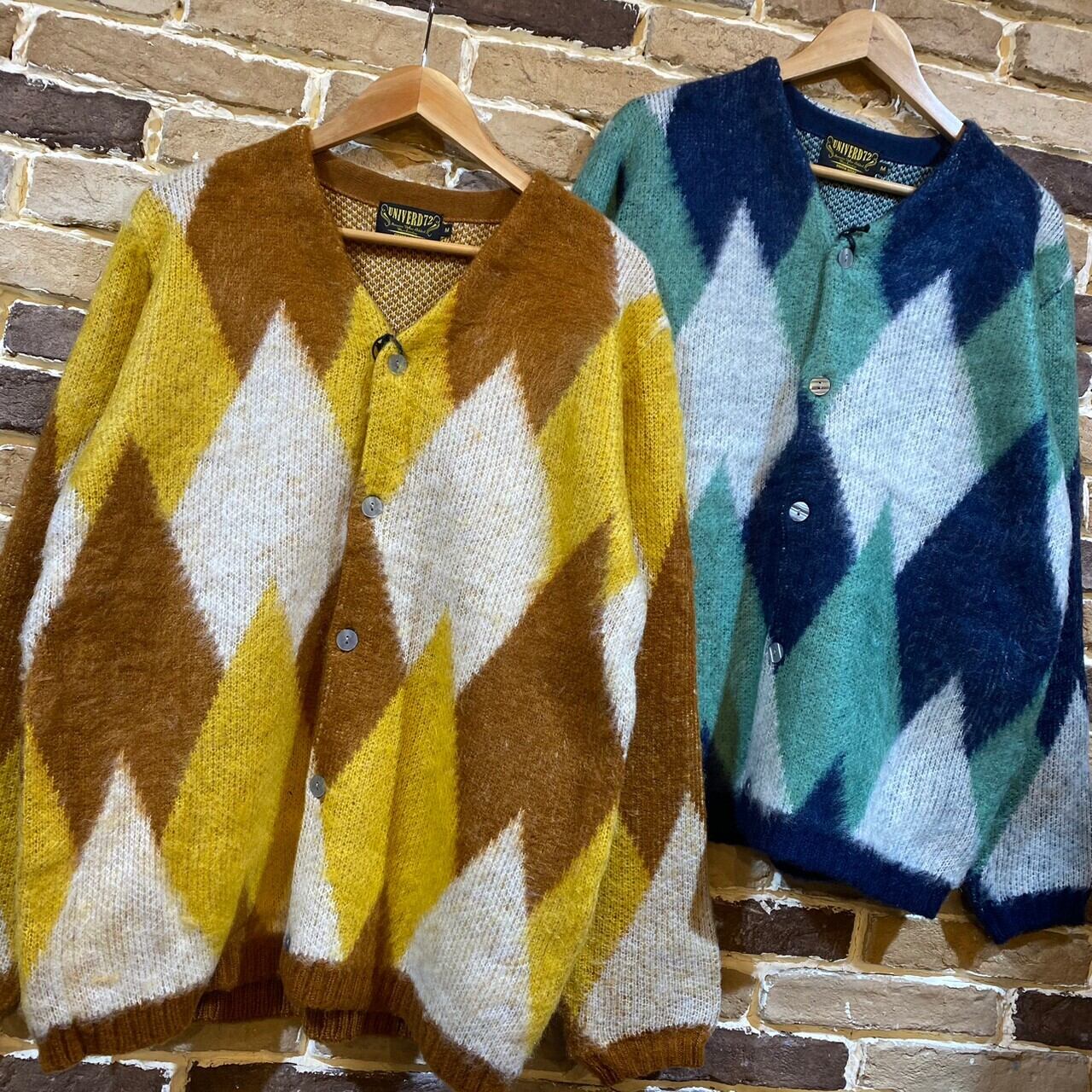 UNIVERD72 / MOHAIR TOUCH CARDIGAN〝DIAMOND〟』 | RUBBER DUCK