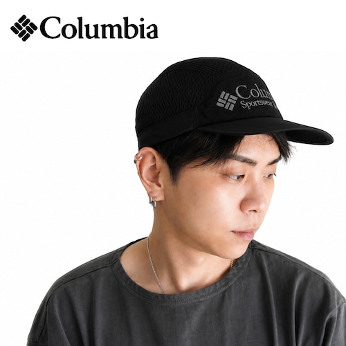 Columbia コロンビア バッドアックスパスキャップ メッシュキャップ オムニフリーズゼロ UPF50 冷却機能 UVカット アウトドアキャップ フリーサイズ PU5638 ブラック