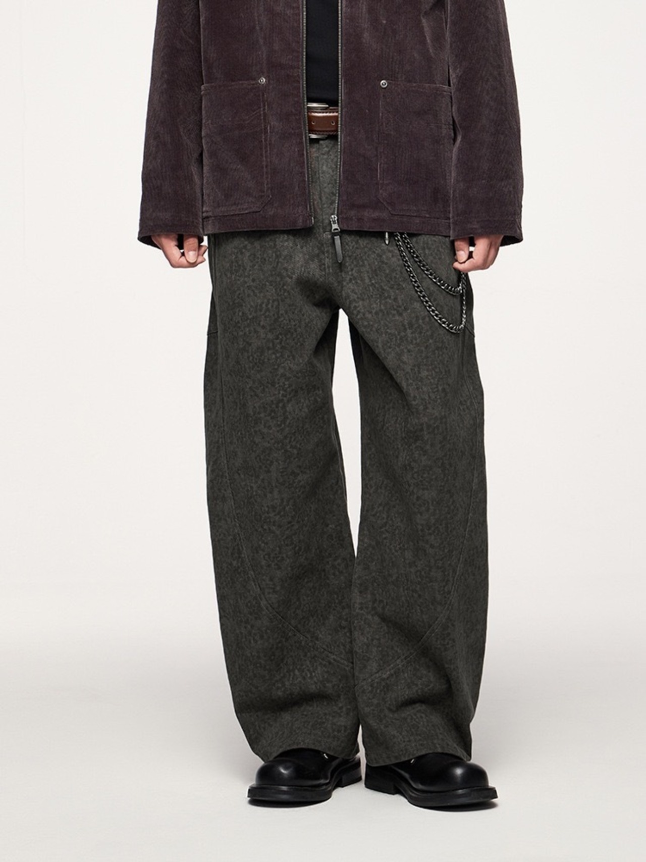 クラフトテクスチャワイドパンツ/Craft Texture Wide Pants NZ00021