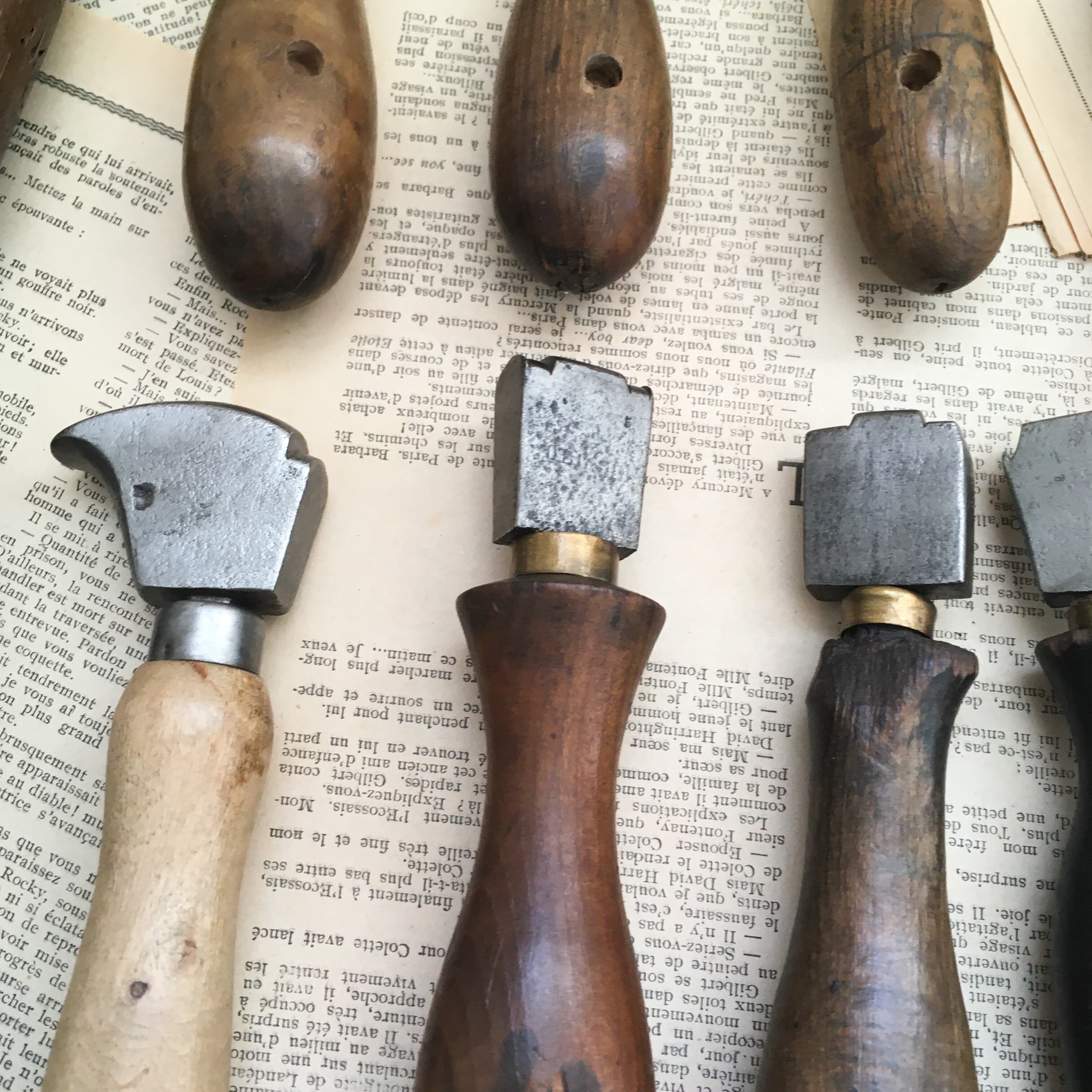 靴 工具 25点 フランス製 アンティーク ビンテージ 修理 職人 靴職人