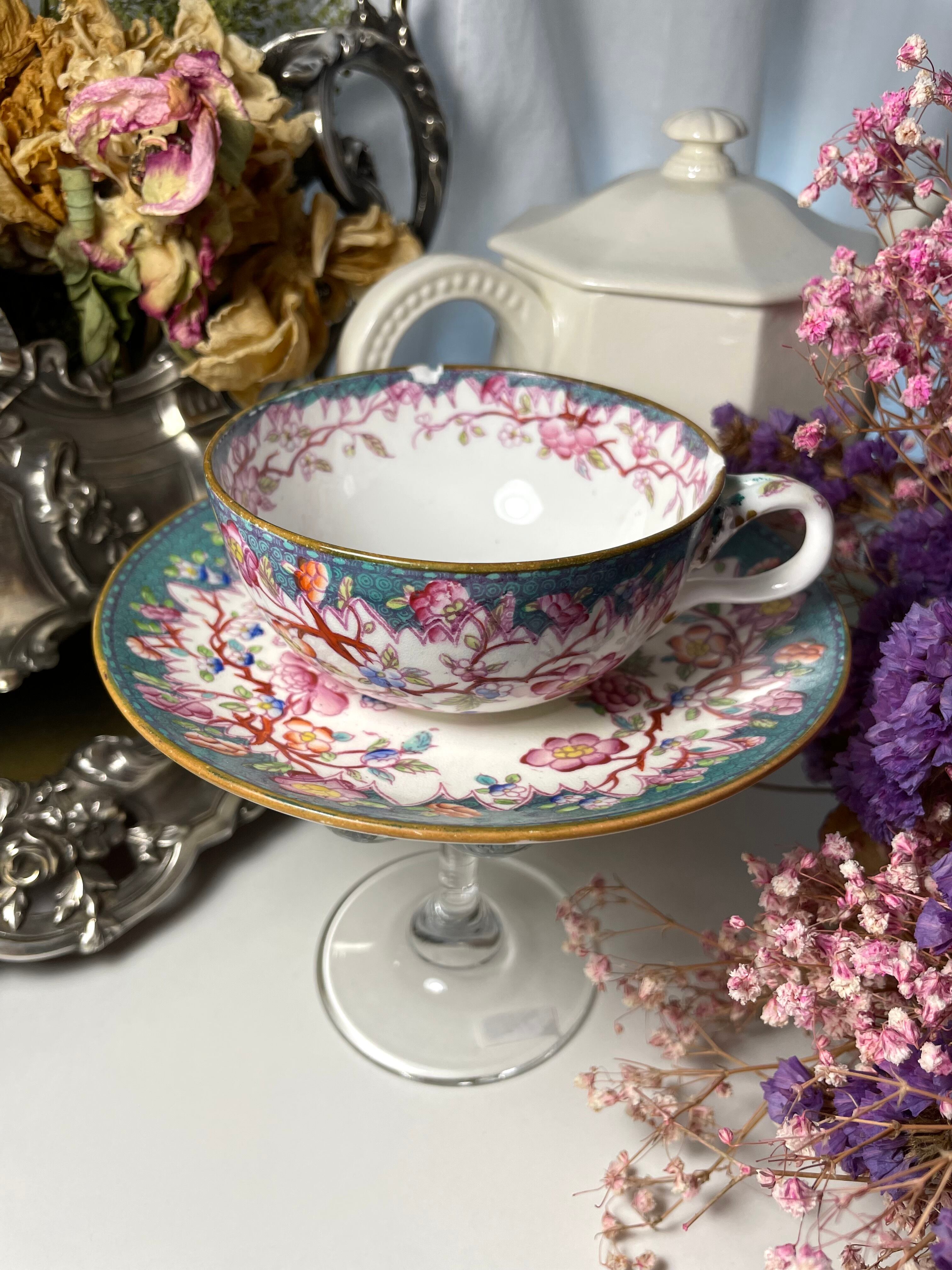 サルグミンヌ ミントン トリオ d カップ&ソーサー フランス アンティーク