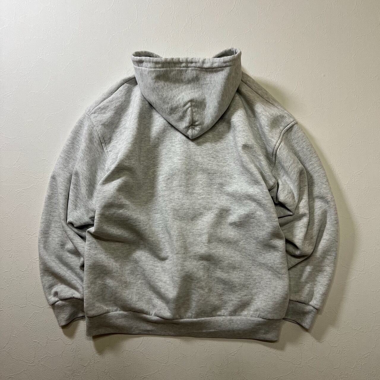 90s PLUMA ダブルフェイス 裏サーマル 無地 ジップフーディー パーカー