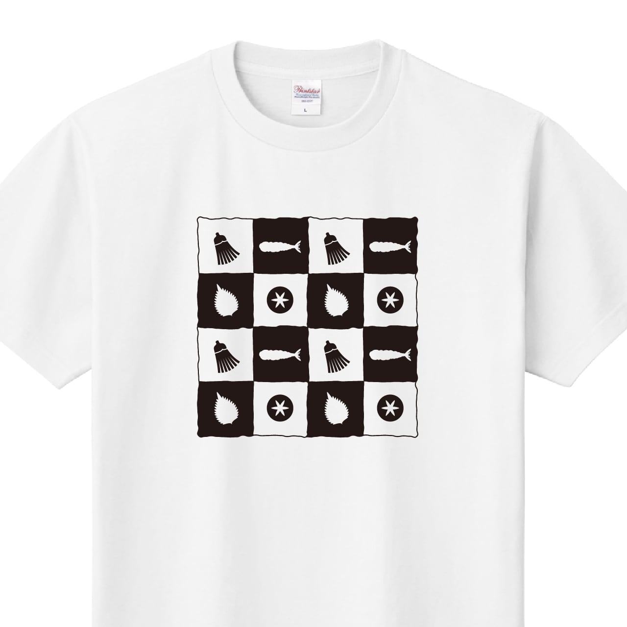 天ぷら 天麩羅 Tシャツ ユニフォーム ※正面プリント 商品カラー:ホワイト