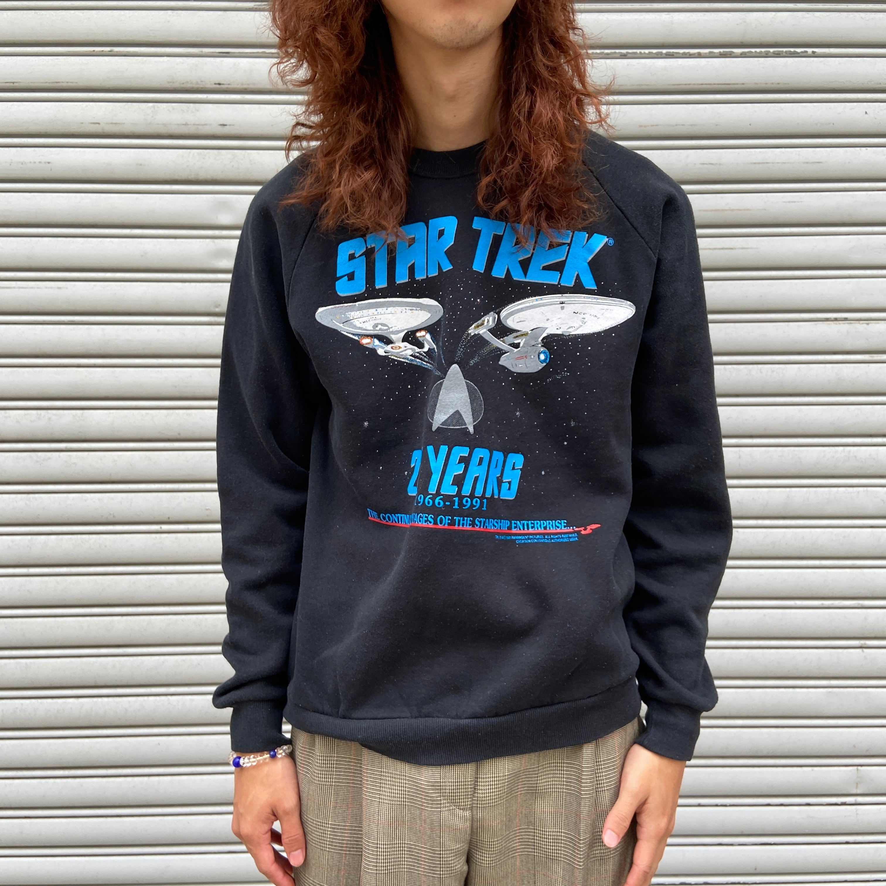 hectic 「real」スプレーロゴスウェット 黒L 90s