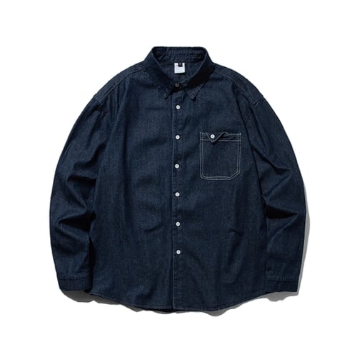 レギュラーカラーデニムシャツ vi1547