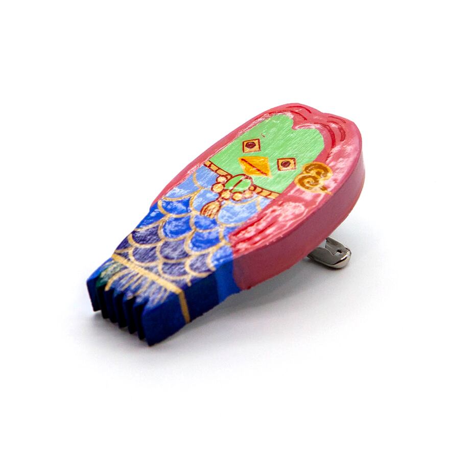 長岡仏壇 疫病退散「アマビエ観音」 ストラップ／ブローチ | kendenten