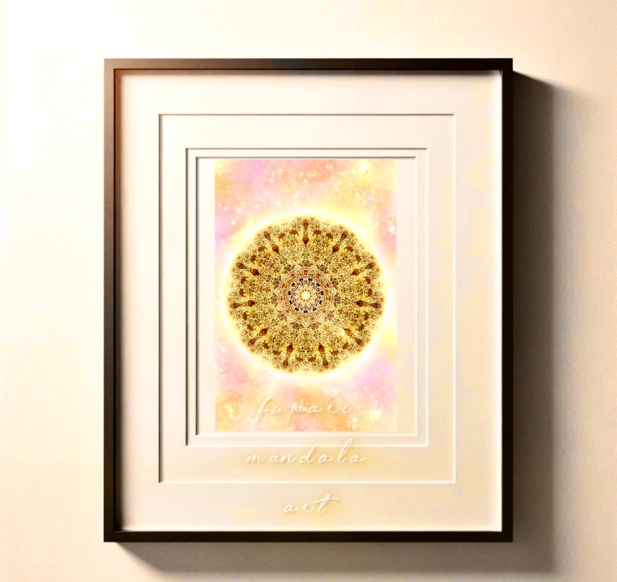 虹色鳳凰】曼荼羅アート/魂の約束/変化/自由な未来/ネガティブな信念を