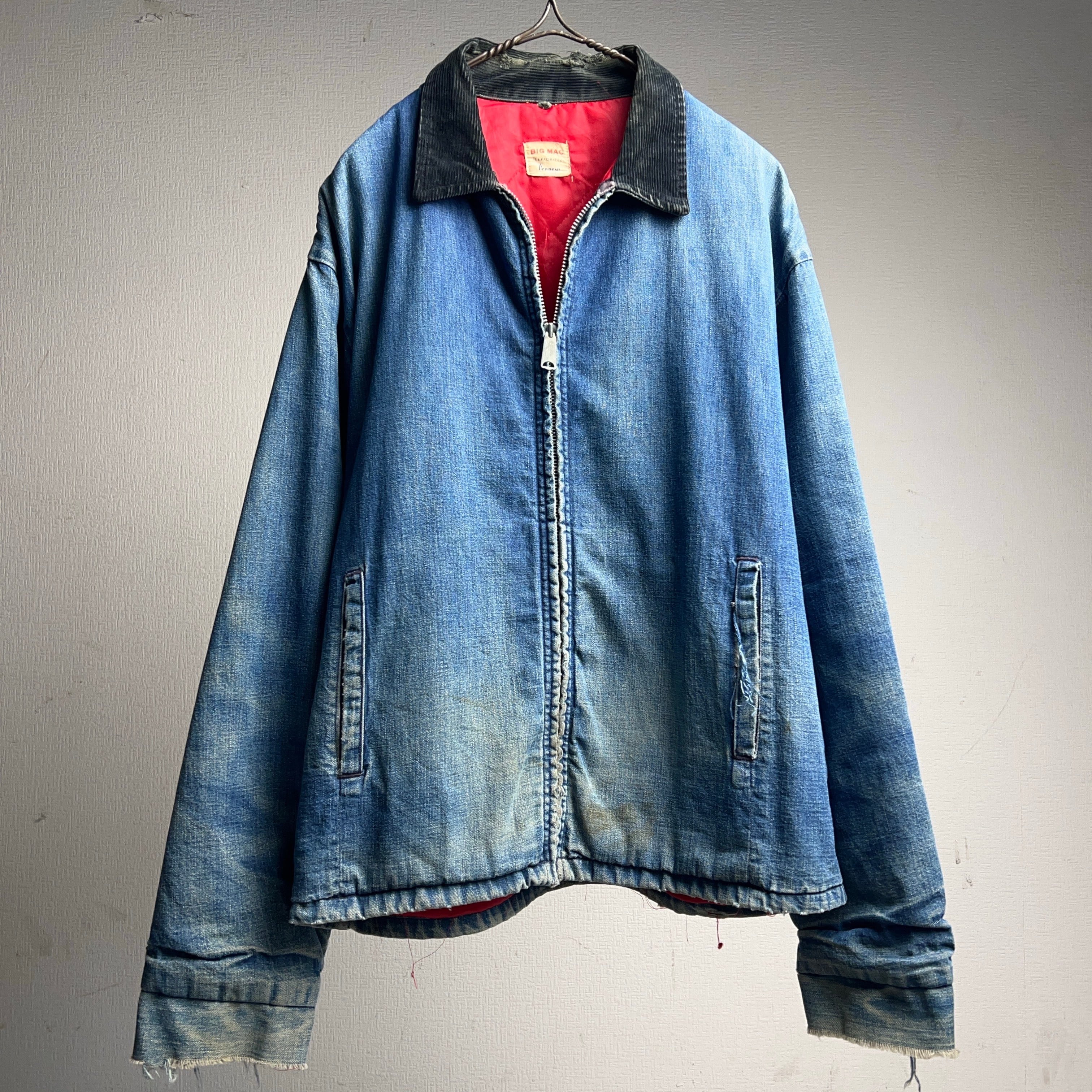 60's BIG MAC Lined Denim Jacket 60年代 ビッグマック キルティング