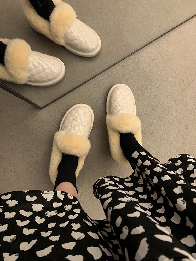 レザーブーツウィンタースタイルベルベット 靴 シューズ コットン 冬物 部族の婦人靴15044553588