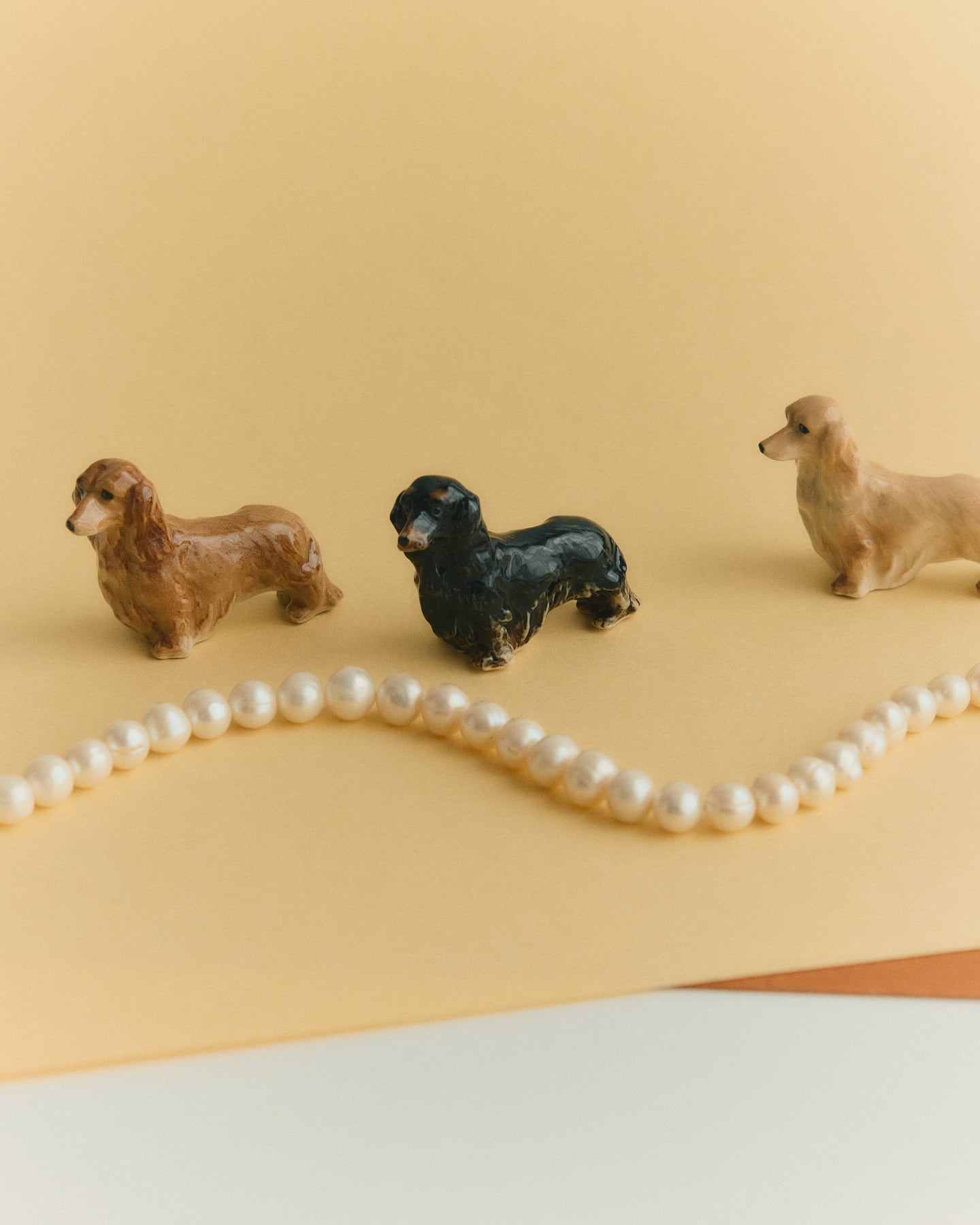 【ミニチュア陶器】Miniature Dachshund