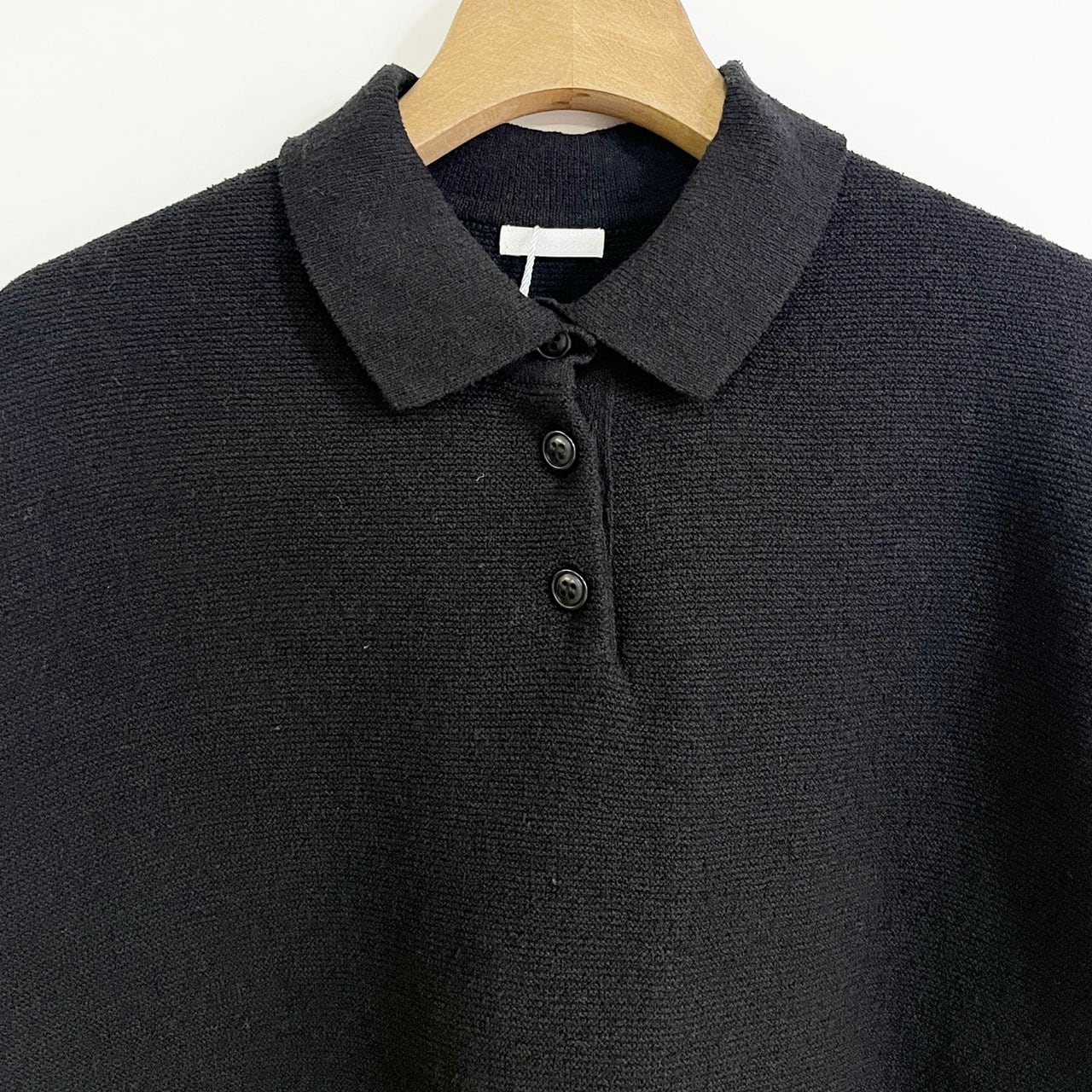COMM.ARCH. コム・アーチ BOUCLE GARTER KNITTED POLO ブークレ