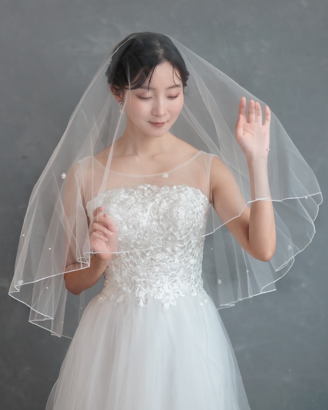 ペタルパールウェディングベール【VL2512-03】