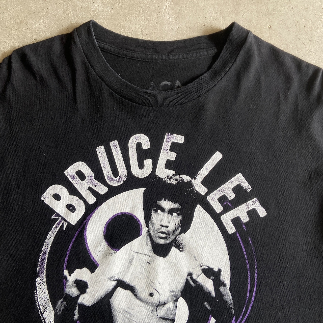 ブルースリー BRUCE LEE プリントTシャツ メンズL 古着 ムービー 映画 