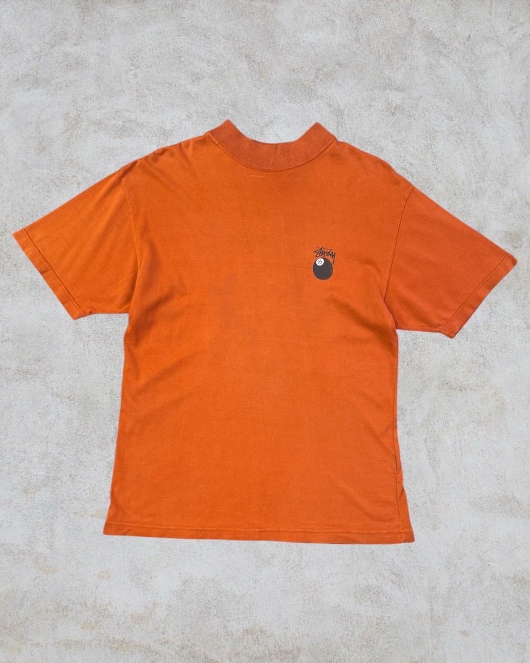 80's~90's old stussy 8 Ball Mock Neck Tee “黒タグ” “8ボール” “レア