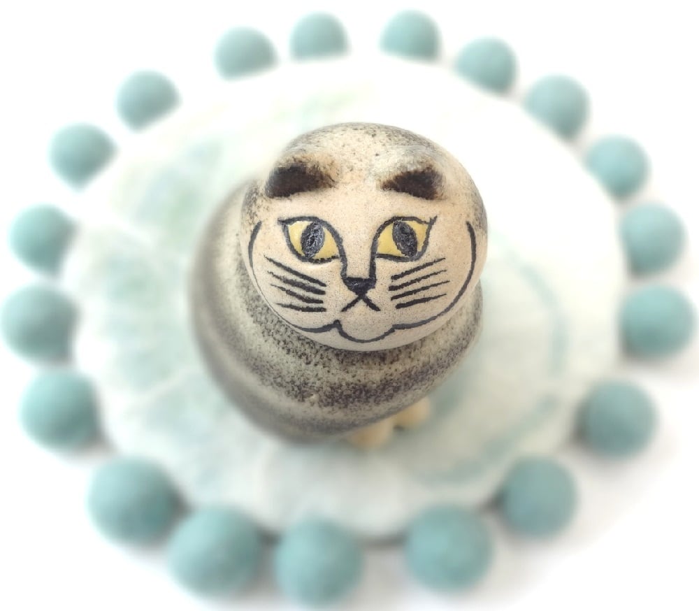 Lisa Larson / リサラーソン MIA ミア 陶器製 置物 猫 GRAY | torori