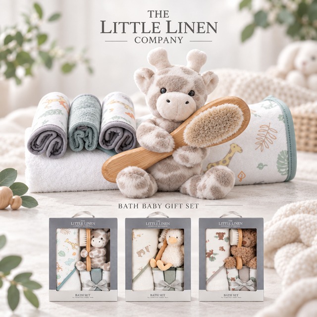 The Little Linen Company バスベビーギフトセット