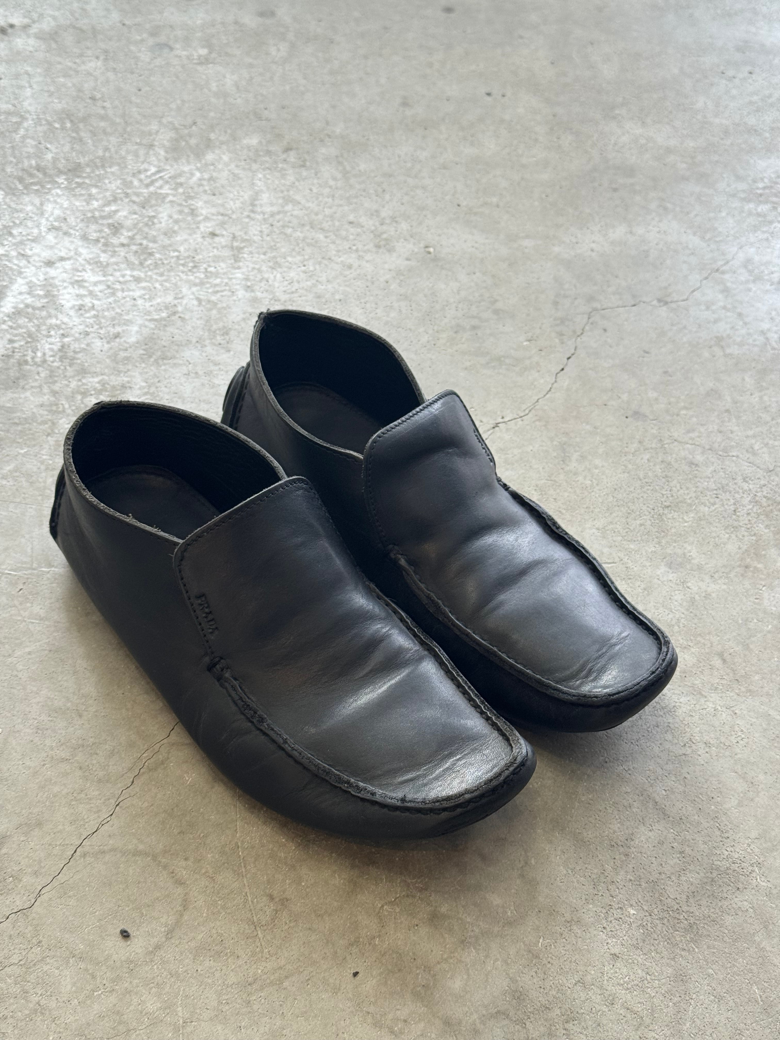 00s archive prada leather driving shoes 【公式通販】