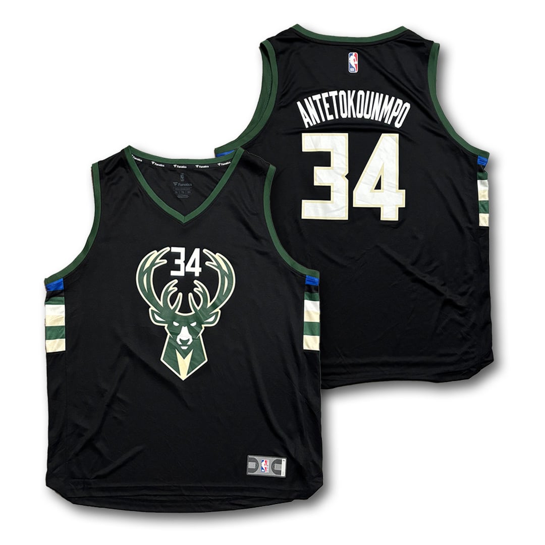【¥ellow Bucks着用】FOOTBALL SHIRT Giannis Antetokounmpo【Milwaukee Bucks】Game Shirt. Fanatics | am3