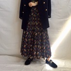 70s Floral Maxi Skirt