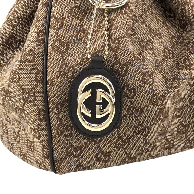 GUCCI グッチ GGキャンバス トートバッグ ブラウン スーキー ネップ ジャガード vintage ヴィンテージ オールド cyznyp