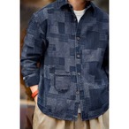 Patchwork Pattern Button Down Shirt ◇H0109