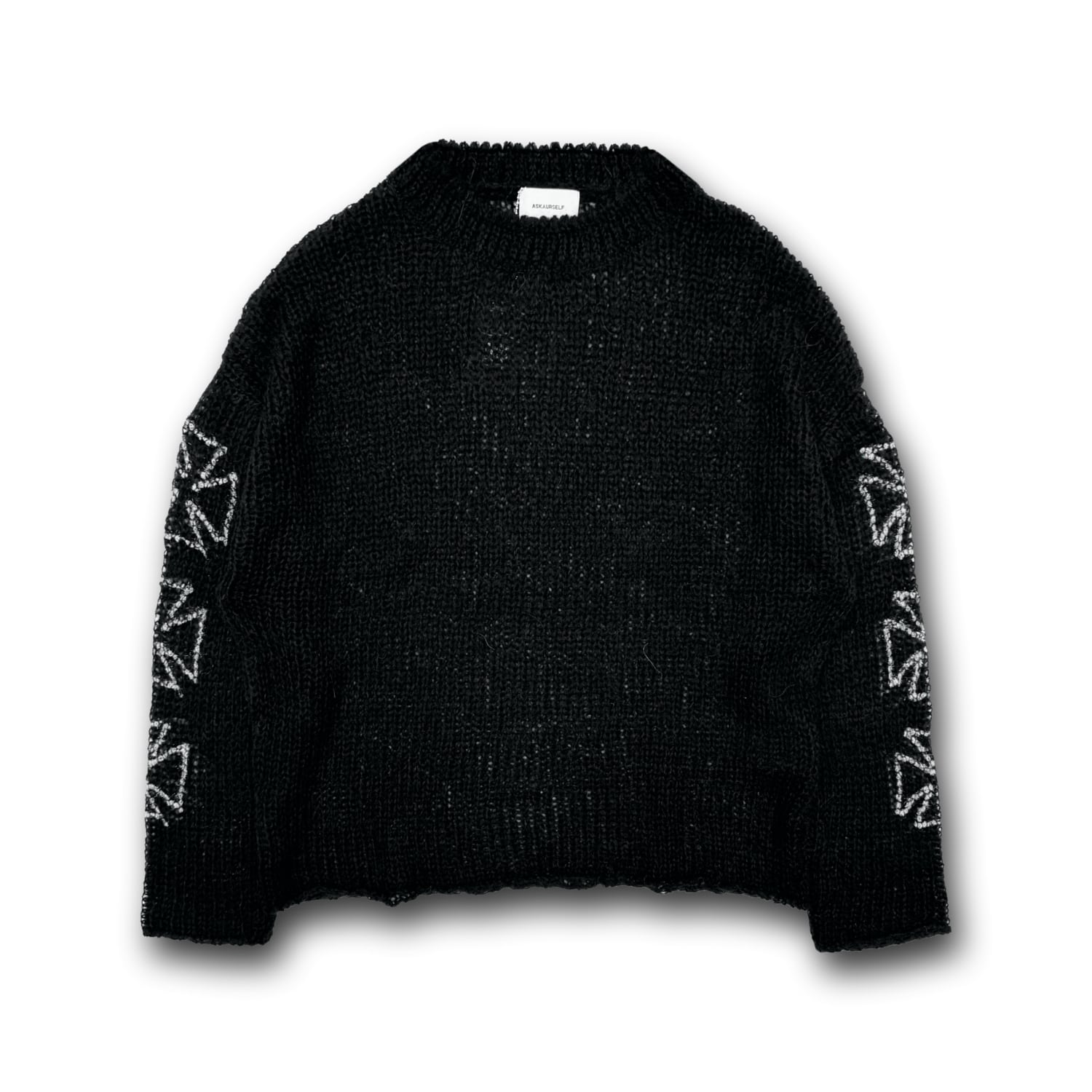 ASKYURSELF / LOOSE CROSS KNIT | HOLICK