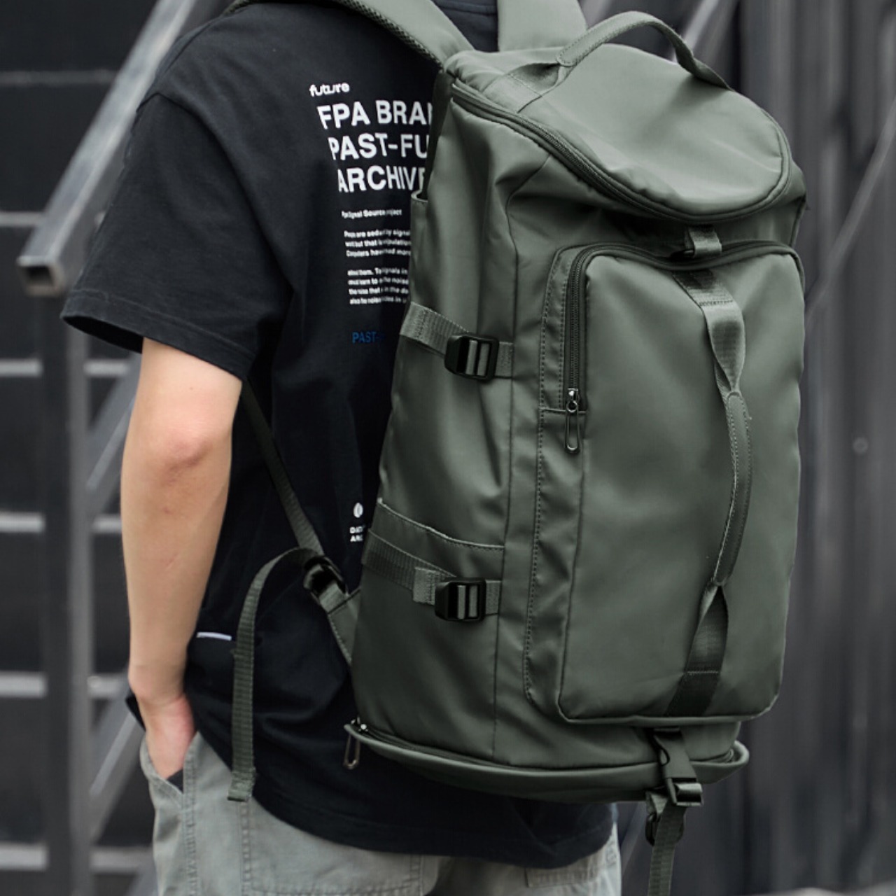 スクエア型 大容量多機能バックパック af0171