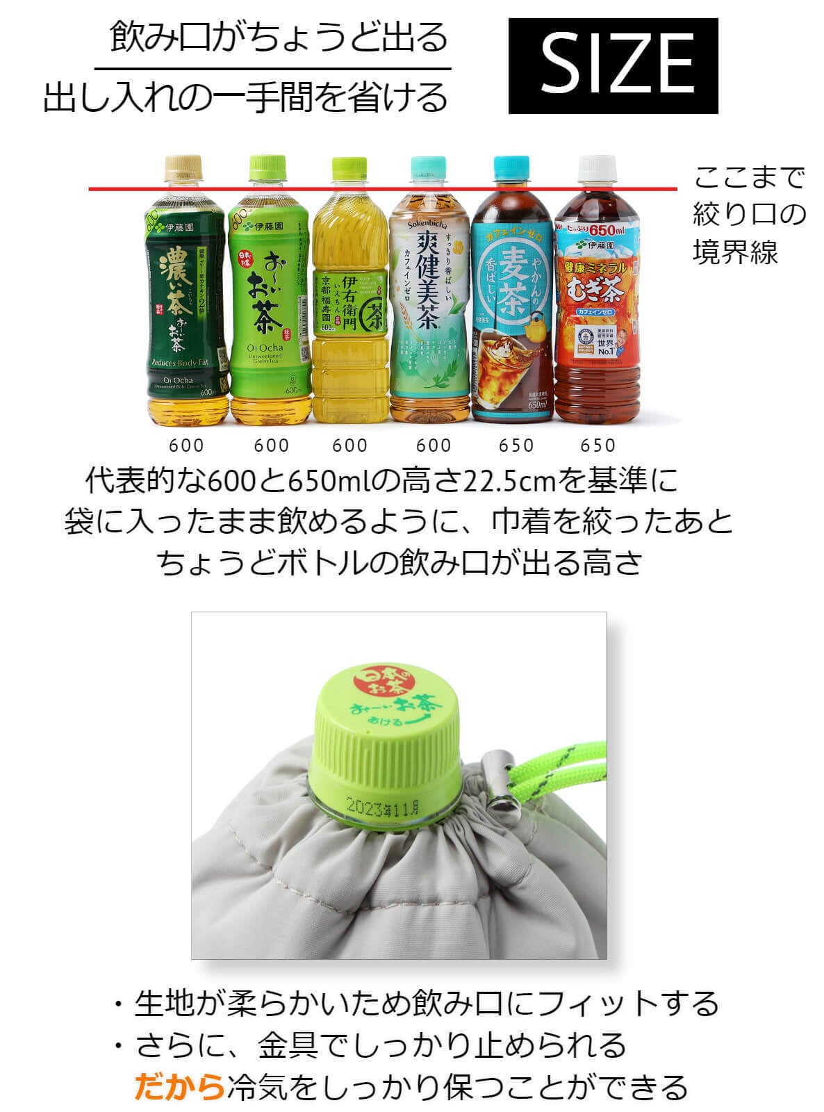 Lunchichi ペットボトルホルダー 保冷 【4層で本格保冷＆結露対策