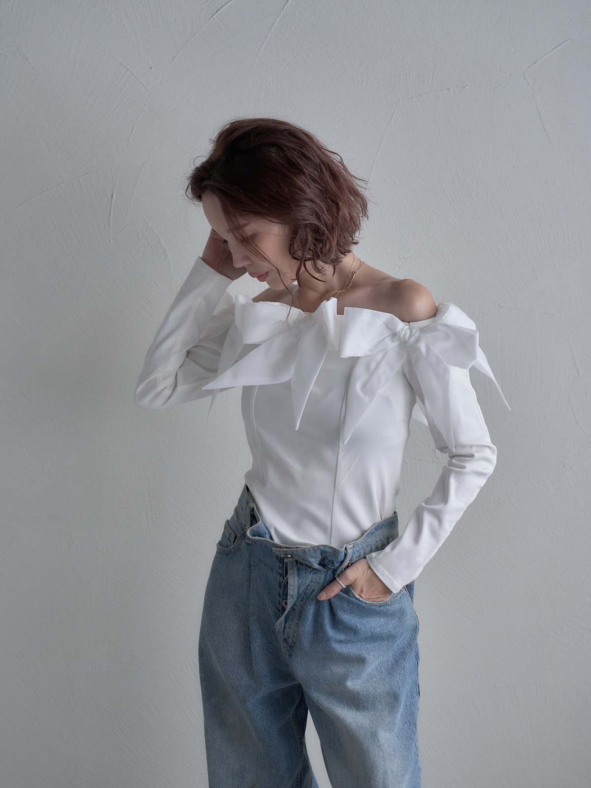 Ribbon Six tops リボン6トップス☆決済から1週間前後に順次発送いたし 