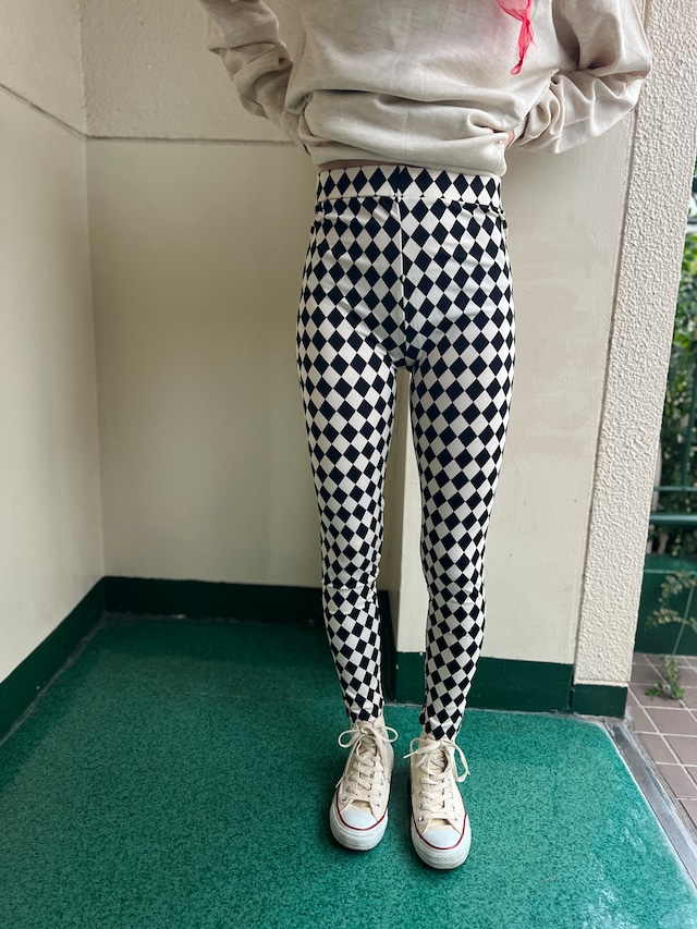 Vintage monotone leggings pants
