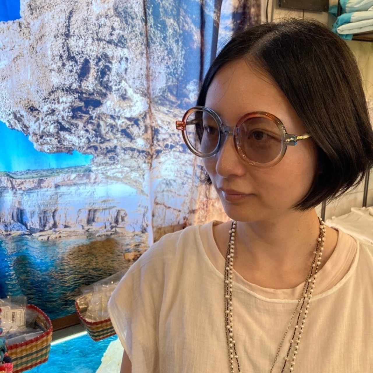 TOPANGA Accessory バイカラーラウンドサングラス　全5色