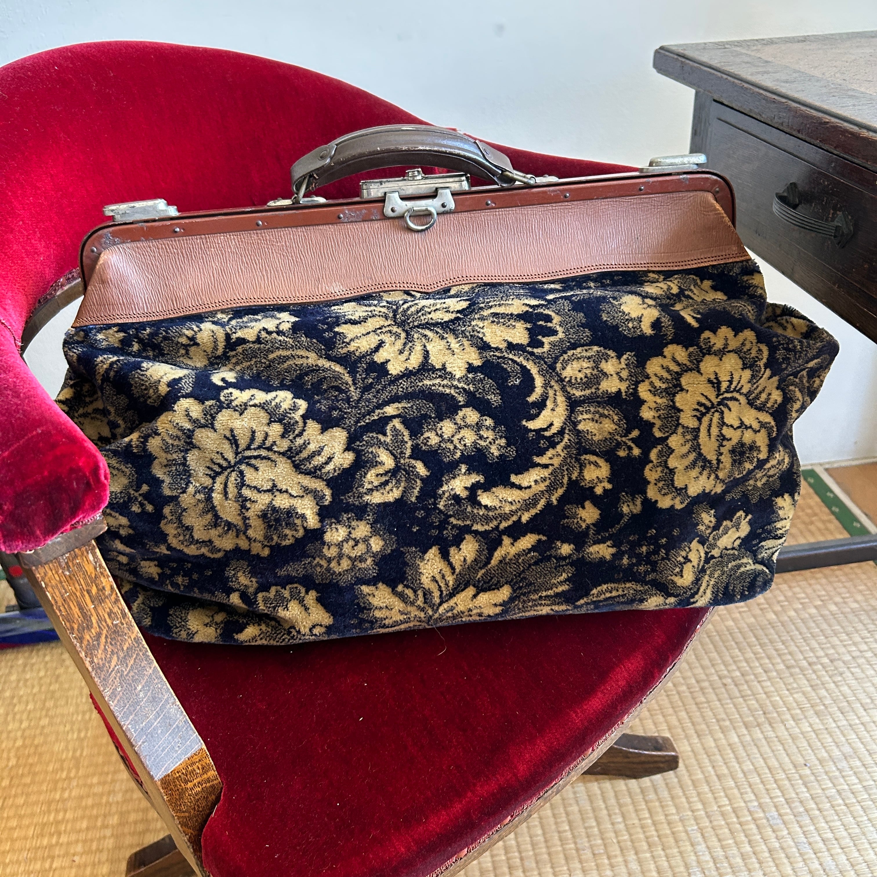 アンティーク 大正〜昭和初期 杉江さんの大きな旅行鞄 | bonbidou22