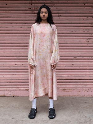 TADO PHOOL SILK DRESS - PINK