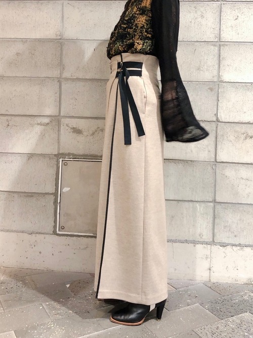 【20AW】EBONY エボニー / Belt long skirt