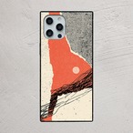 受注生産 iPhoneケース 赤い山の抽象コラージュ｜風景コラージュ ZINE033A