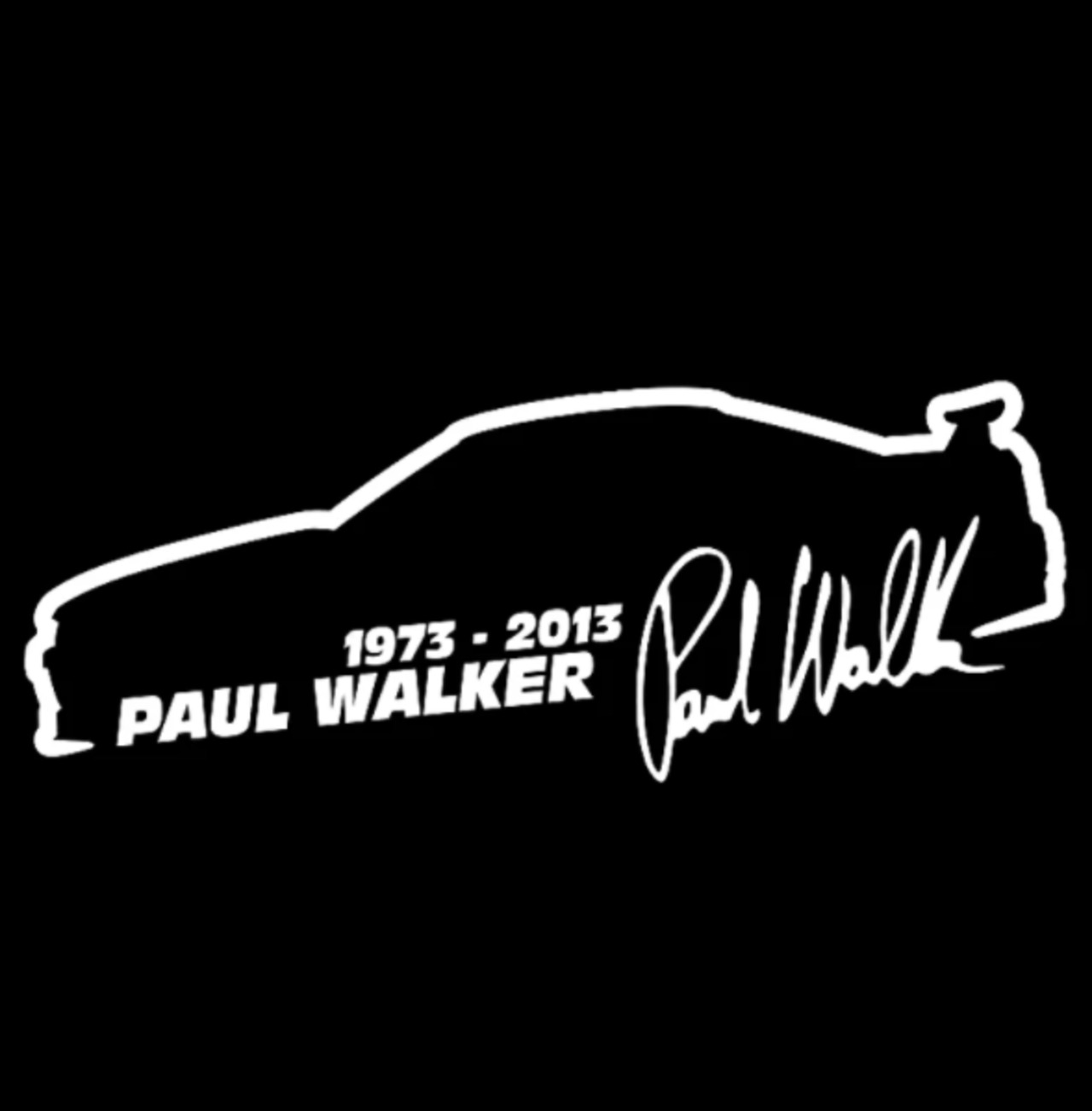 カッティングステッカー（Paul Walker car 1973‐2013 ）