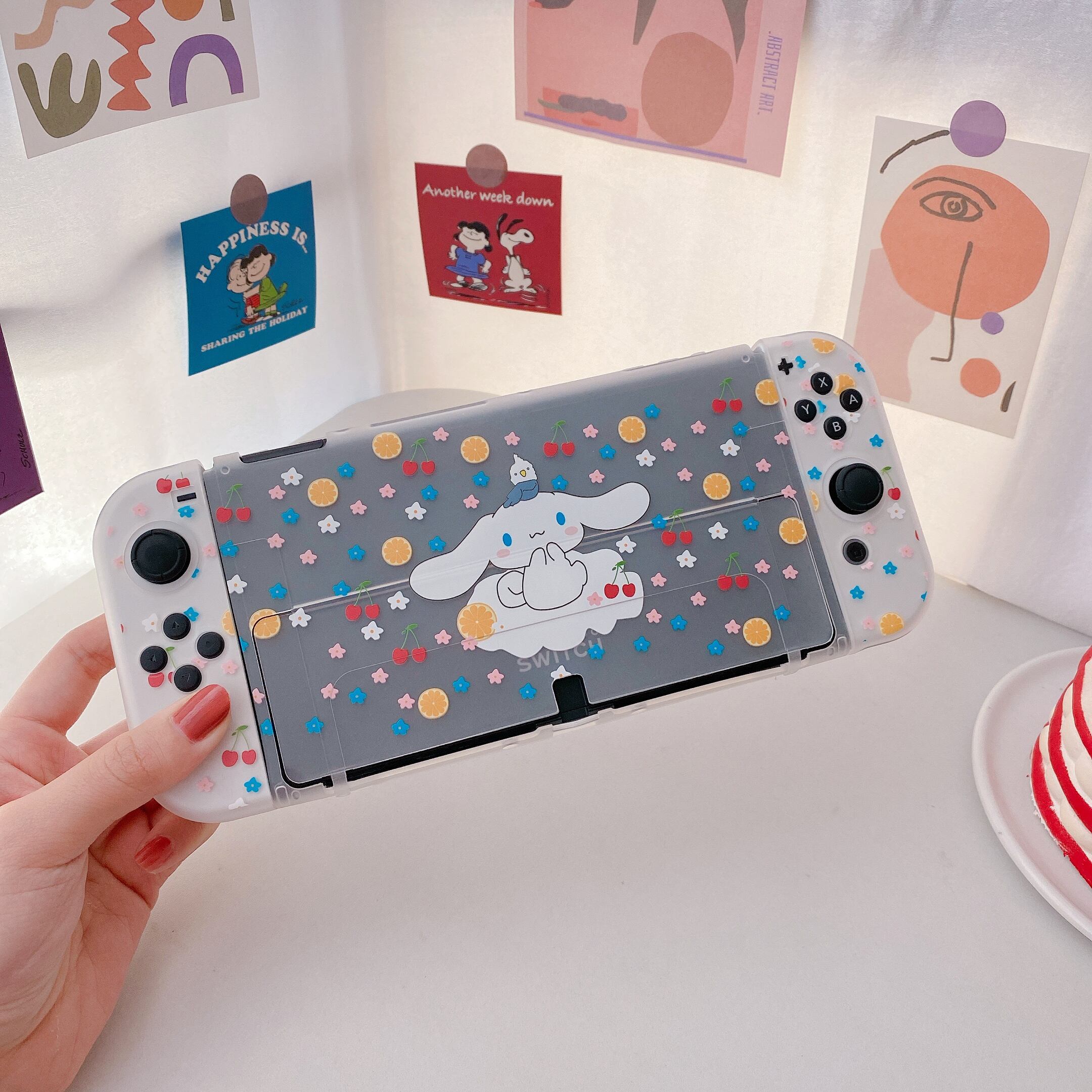 ニンテンドー スイッチ 有機el ケース 透明 かわいい イラスト 任天堂 新型 Switch 有機elモデル カバー 分体式 Tpu製 クリアケース 保護 シナモロール おしゃれで可愛いairpodsケース Apple Watchバンド Iphoneケース専門店 New I