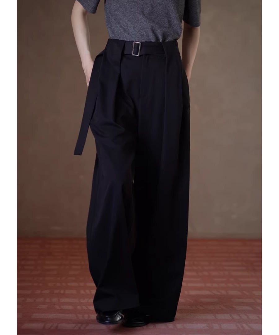 ゆったりフィット◆ワイドレッグパンツ【p-20327】