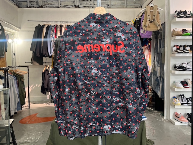 Supreme × COMME des GARCONS COACHES JACKET NAVY CAMO SMALL 91623